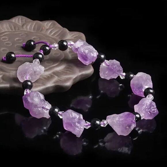 ✨🆕✨ BoHo Casual Amethyst Bead Fashion Bracelet✨ - Picture 4 of 11